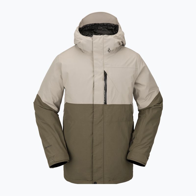 Vyriška Volcom L Ins Gore-Tex rudos ir smėlio spalvos snieglenčių striukė G0452302 4