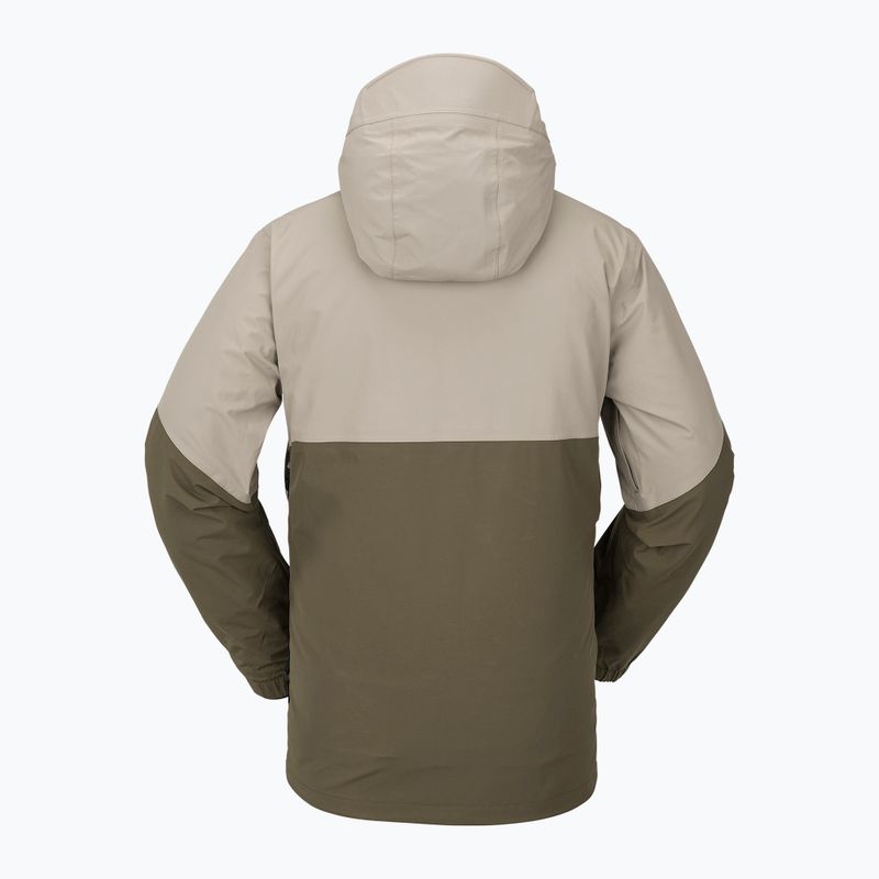 Vyriška Volcom L Ins Gore-Tex rudos ir smėlio spalvos snieglenčių striukė G0452302 5