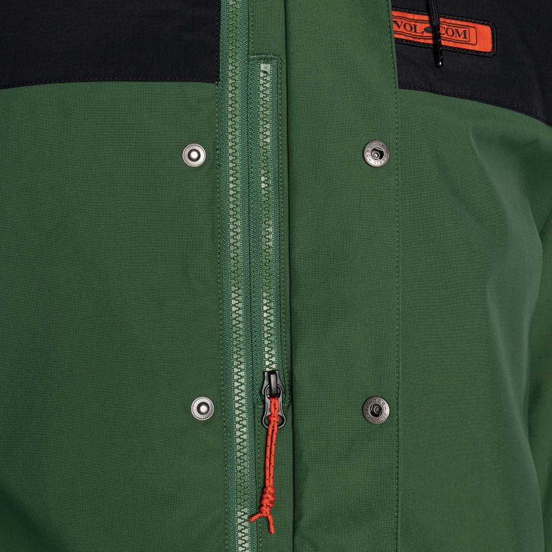 Vyriška Volcom Longo Gore-Tex snieglenčių striukė žalia G0652306 4