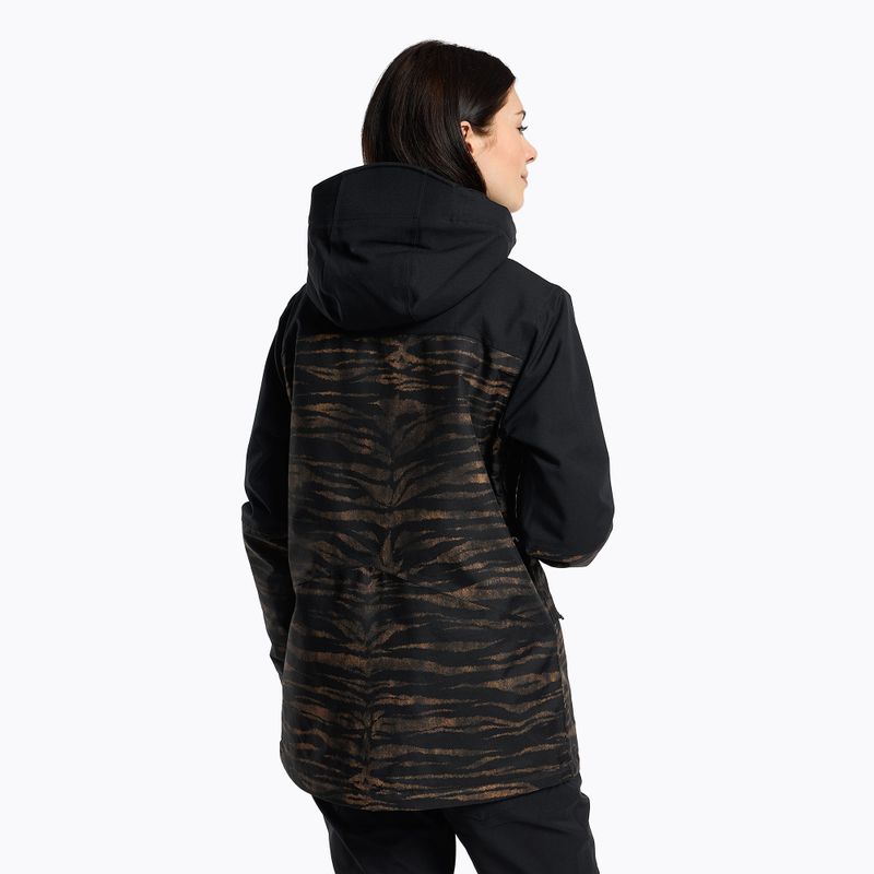 Moteriška snieglenčių striukė Volcom Shelter 3D Stretch black-brown H0452210 3