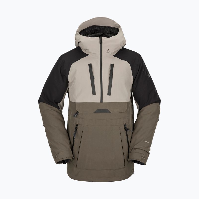 Vyriška Volcom Brighton Pullover rudos/juodos spalvos snieglenčių striukė G0652315