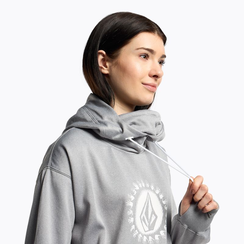 Moteriški snieglenčių marškinėliai Volcom Spring Shred Hoody pilka H4152303 5