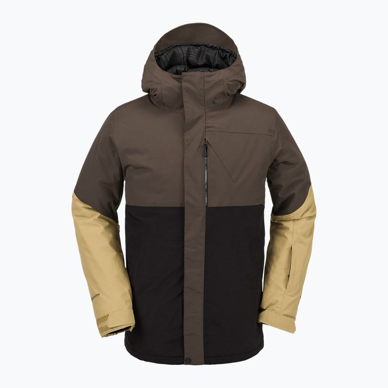 Vyriška snieglenčių striukė Volcom L Ins Gore-Tex brown