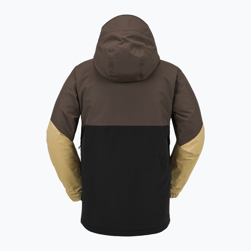 Vyriška snieglenčių striukė Volcom L Ins Gore-Tex brown 2