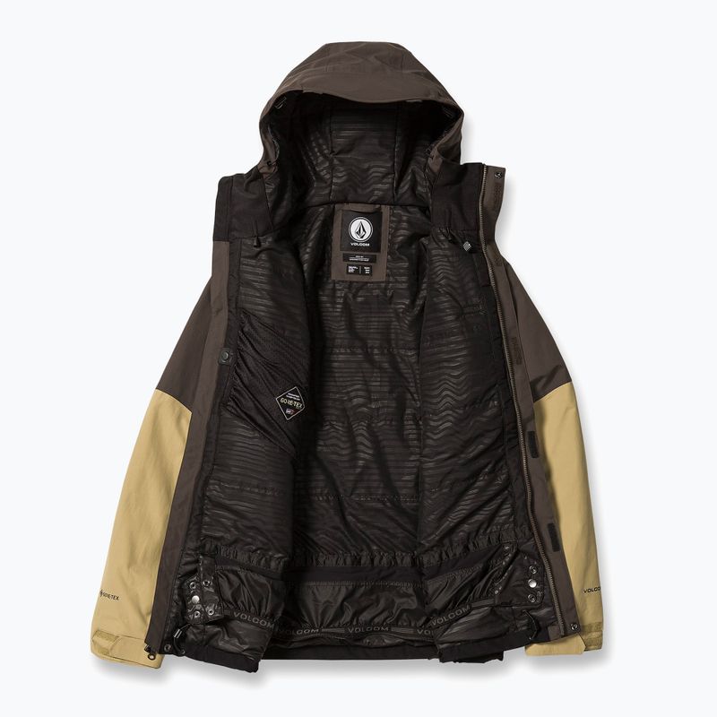 Vyriška snieglenčių striukė Volcom L Ins Gore-Tex brown 3