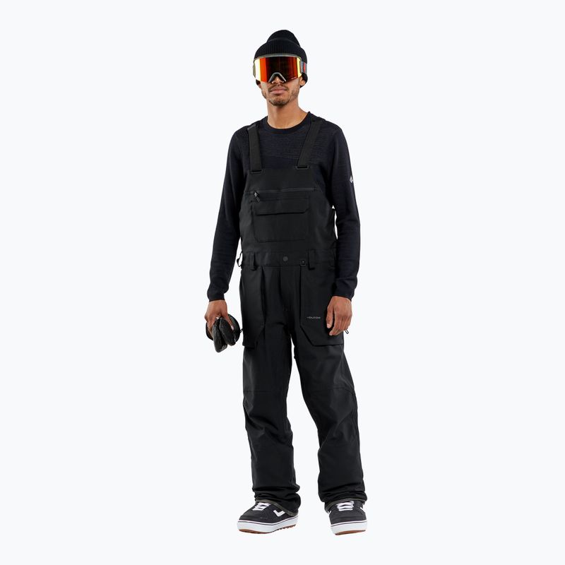 Vyriškos snieglenčių kelnės Volcom Roan Bib Overall black