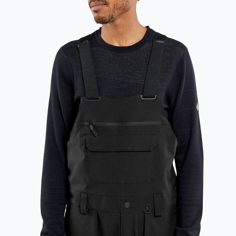 Vyriškos snieglenčių kelnės Volcom Roan Bib Overall black 3