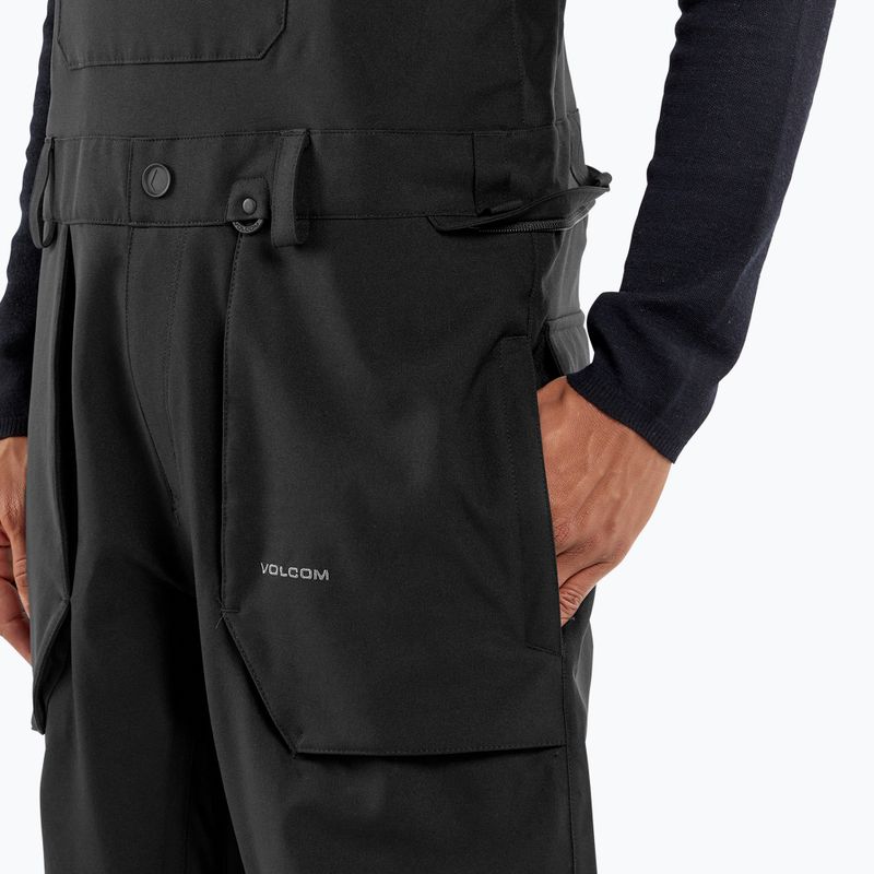 Vyriškos snieglenčių kelnės Volcom Roan Bib Overall black 6