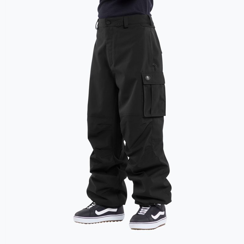 Vyriškos snieglenčių kelnės Volcom Nwrk Baggy black 3