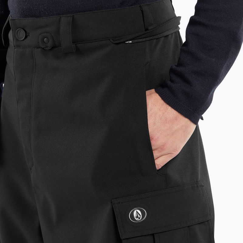 Vyriškos snieglenčių kelnės Volcom Nwrk Baggy black 4