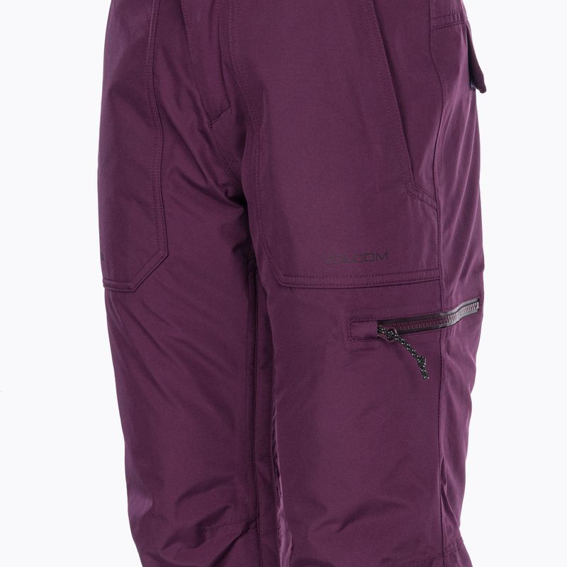 Moteriškos snieglenčių kelnės Volcom Knox Ins Gore-Tex blackberry 11
