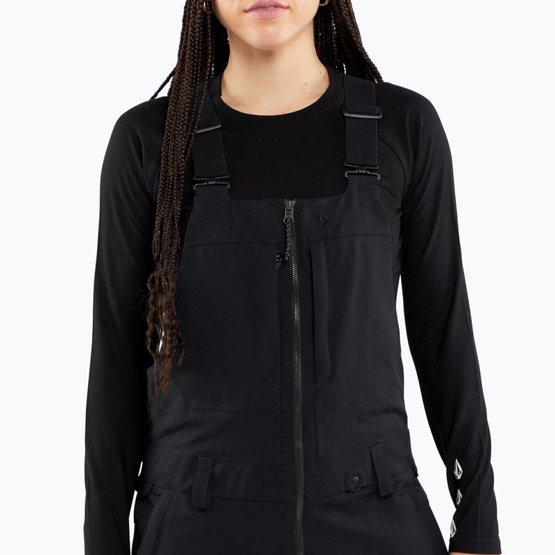 Moteriškos snieglenčių kelnės Volcom Swift Bib Overall black 3