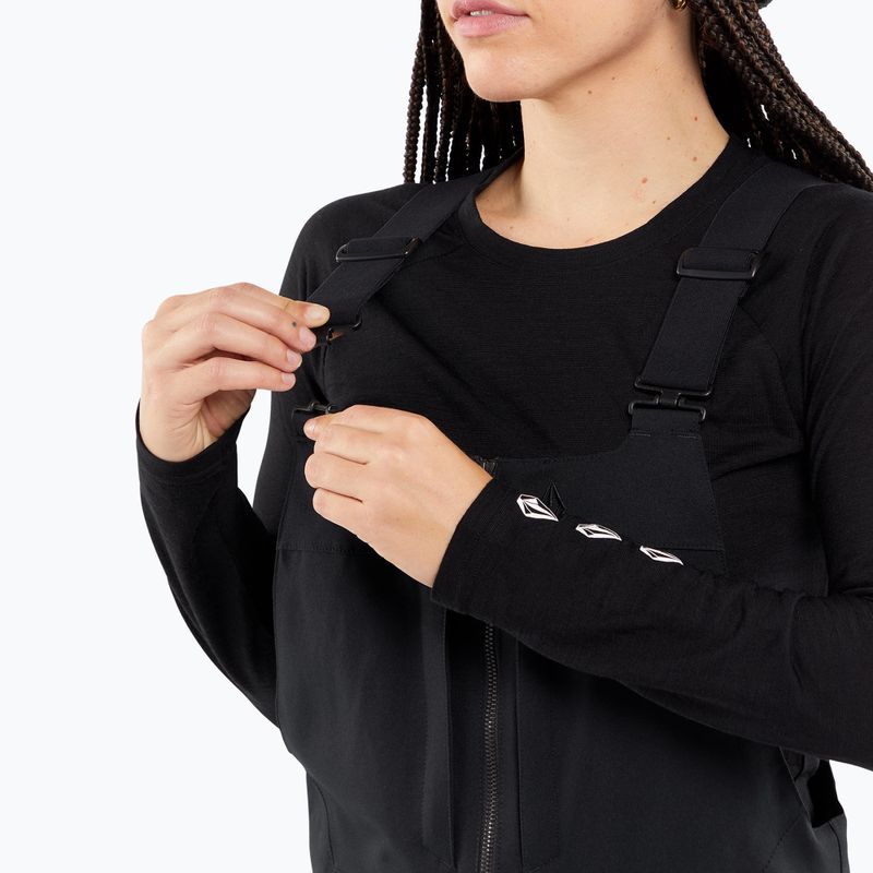 Moteriškos snieglenčių kelnės Volcom Swift Bib Overall black 4