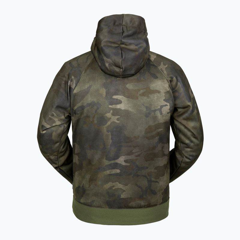 Vyriškas Volcom Hydro Riding Hoodie cloudwash camo snieglenčių džemperis 2