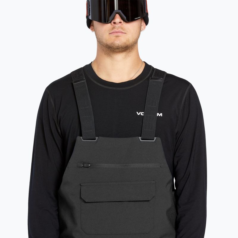 Vyriškos snieglenčių kelnės Volcom Roan Bib Overall black 3