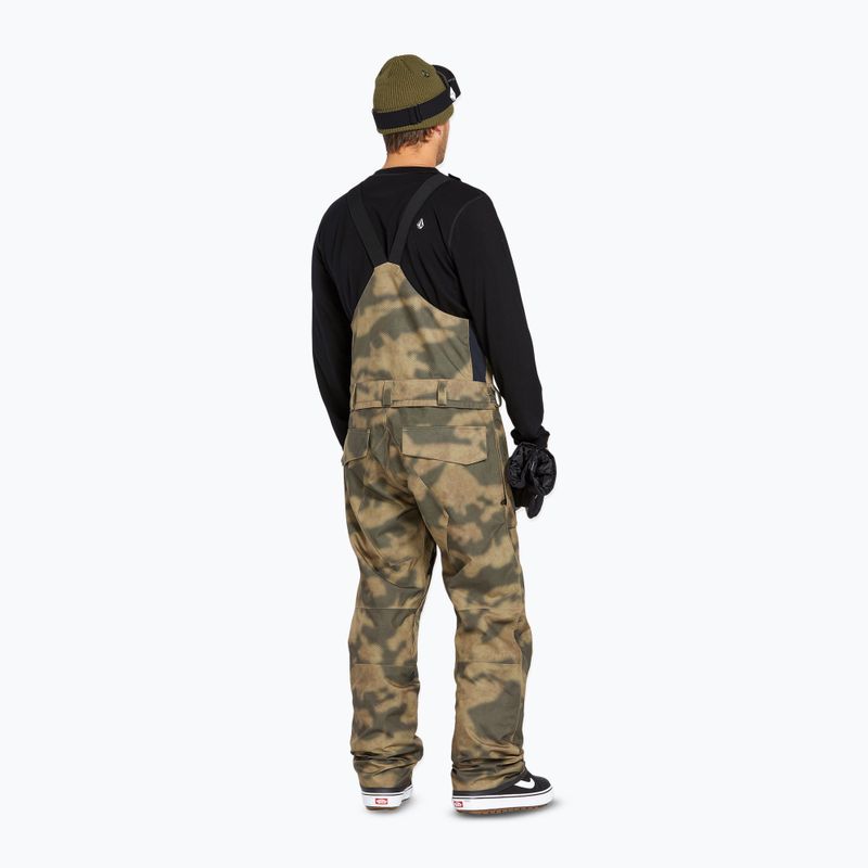 Vyriškos snieglenčių kelnės Volcom Roan Bib Overall camouflage 3