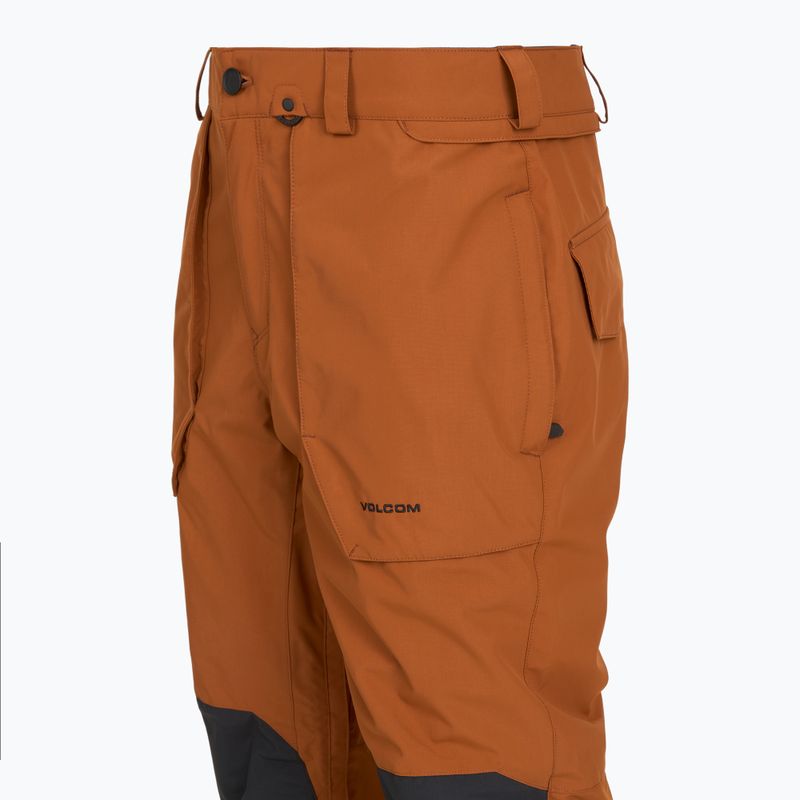 Vyriškos snieglenčių kelnės Volcom Roan caramel 9