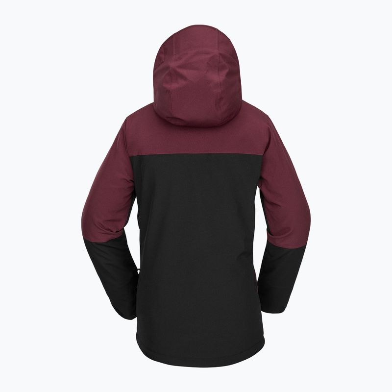 Moteriška snieglenčių striukė Volcom Shelter 3D Stretch burgundy 9