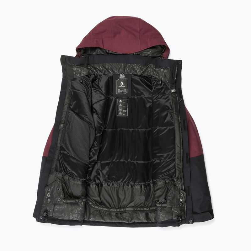 Moteriška snieglenčių striukė Volcom Shelter 3D Stretch burgundy 10