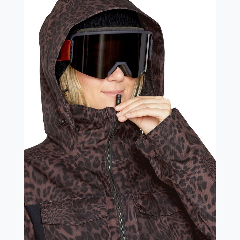 Moteriškas snieglentės kombinezonas Volcom Shiloh Snow leopard 5