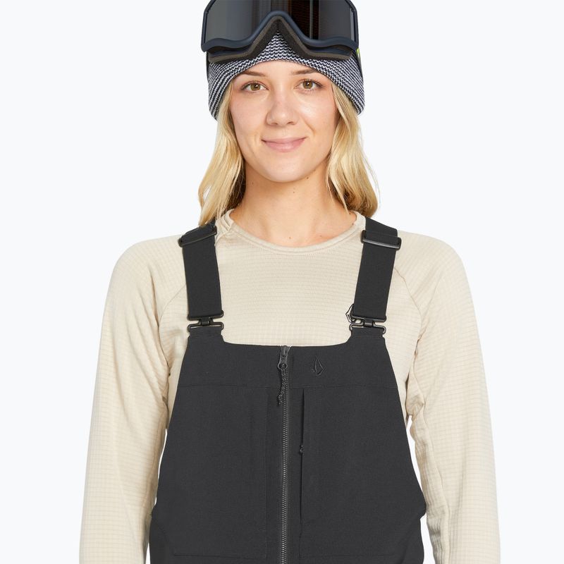 Moteriškos snieglenčių kelnės Volcom Swift Bib Overall black 5