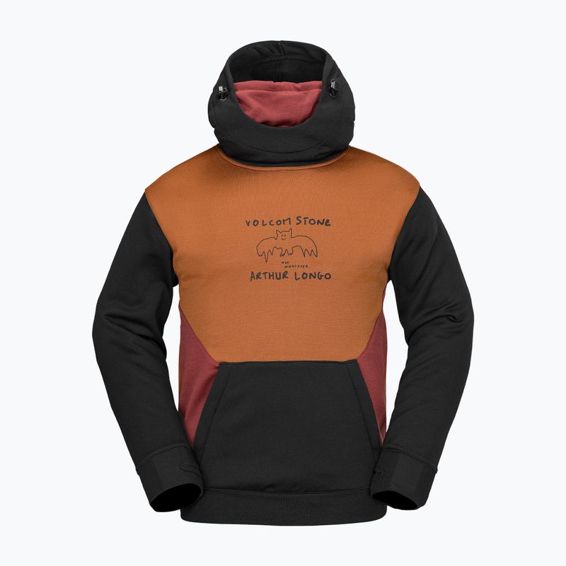 Vyriškas snieglenčių džemperis Volcom Hydro Riding Hoodie caramel 5