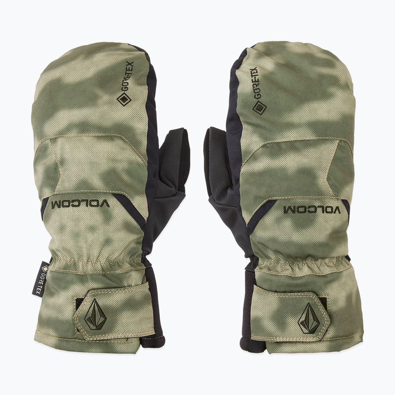 Vyriškos snieglentės pirštinės Volcom Stay Dry Gore-Tex Mitt camouflage