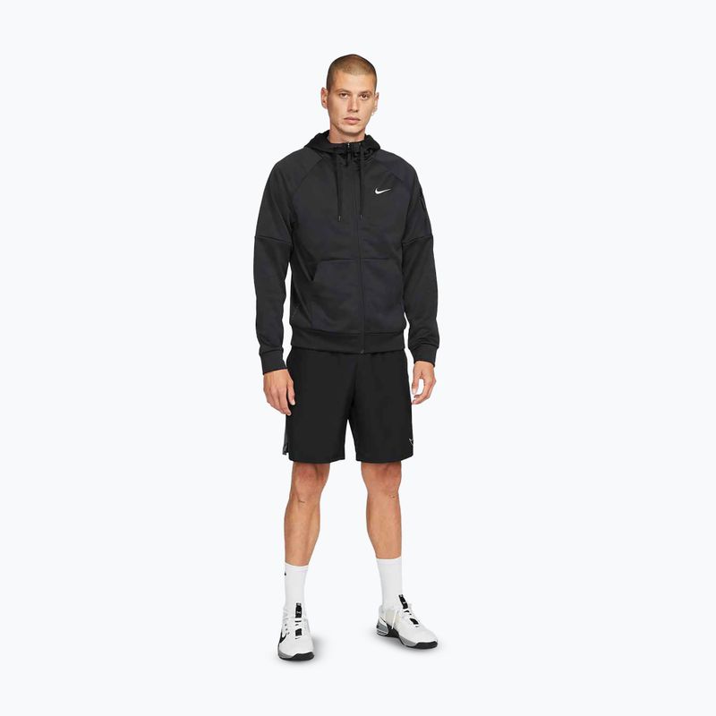 Vyriškas treniruočių džemperis Nike Therma Fit Full-Zip black/black/white 2