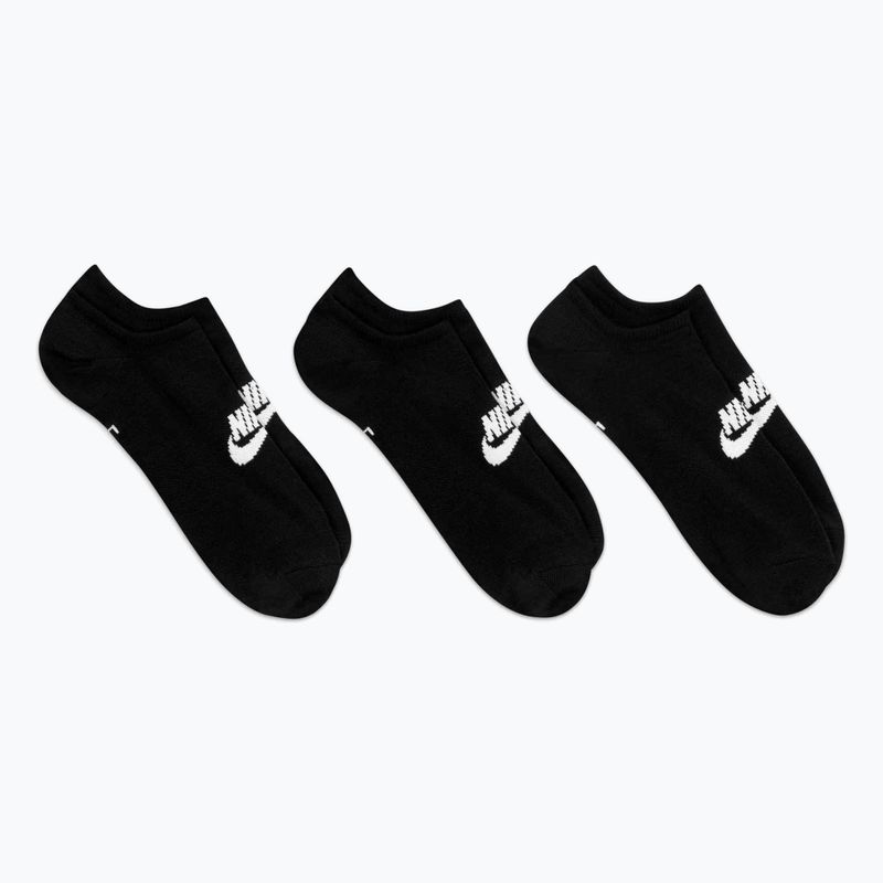 Nike Sportswear Everyday Essential kojinės 3 poros juodos/baltos 2
