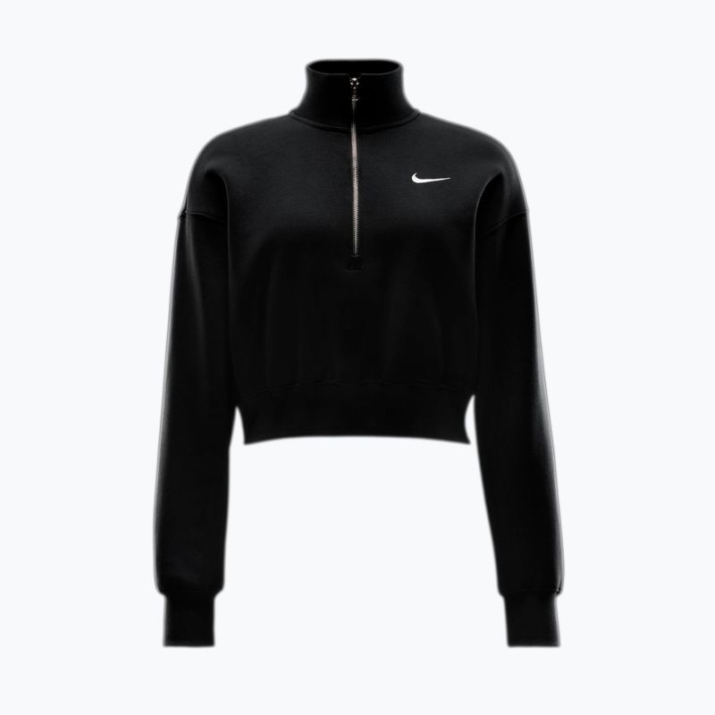 Moteriškas džemperis Nike Sportswear Phoenix Fleece 1/2 Zip Cropped black/sail 3