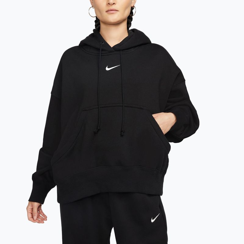 Moteriškas džemperis Nike Sportswear Phoenix Fleece Oversized black/sail 4