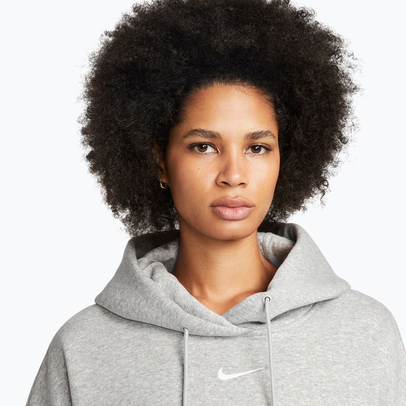 Moteriškas džemperis Nike Sportswear Phoenix Fleece Oversized dark grey heather/sail 5