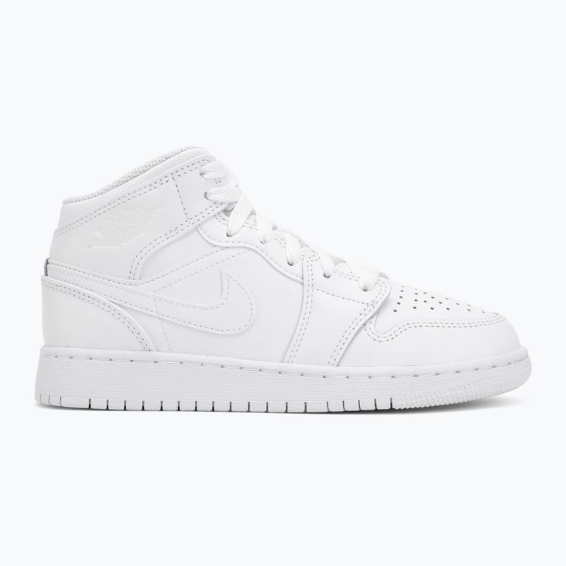 Vaikiški batai Nike Jordan 1 Mid white/white/white 2