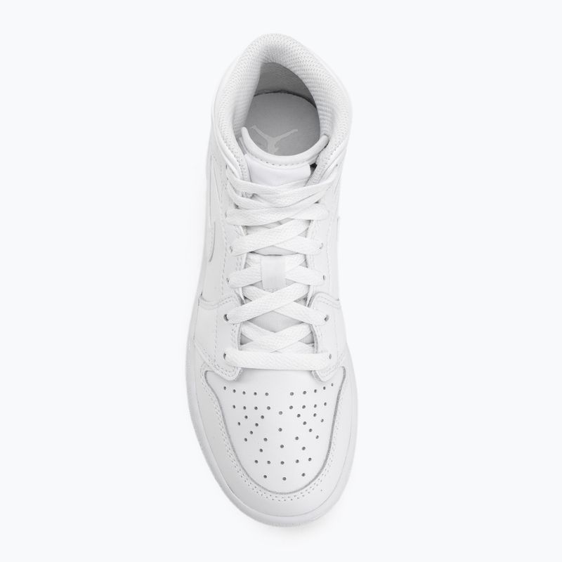Vaikiški batai Nike Jordan 1 Mid white/white/white 5
