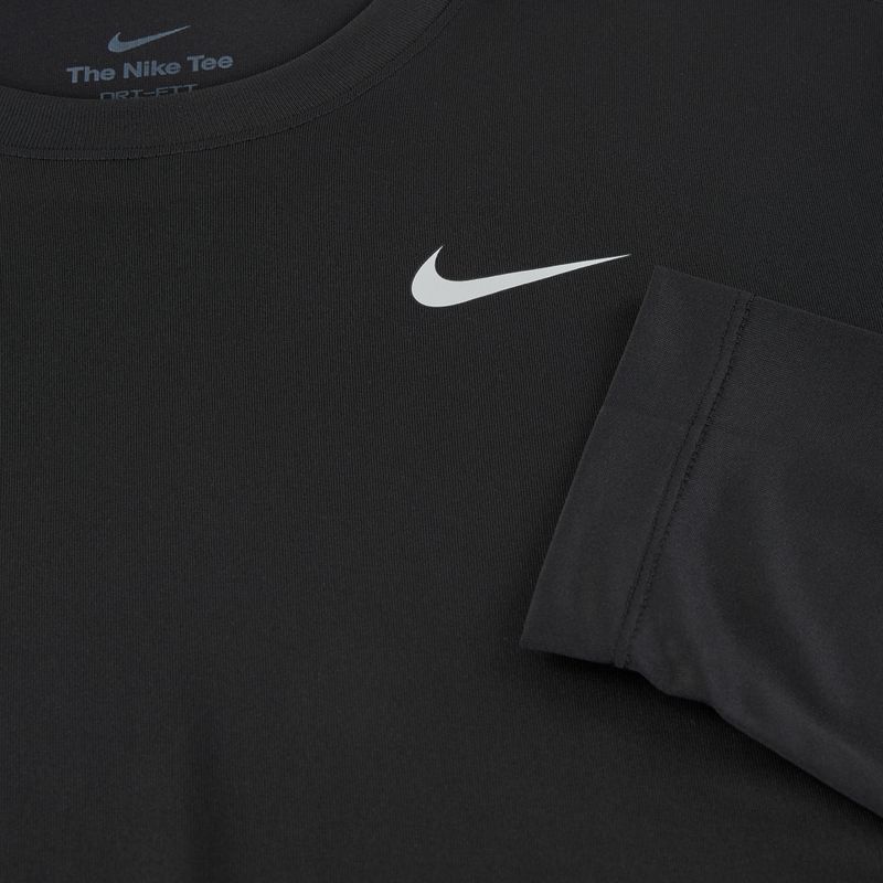 Vyriška "Nike Dri-FIT Legend" treniruočių ilgomis rankovėmis juoda/matinė sidabrinė 8
