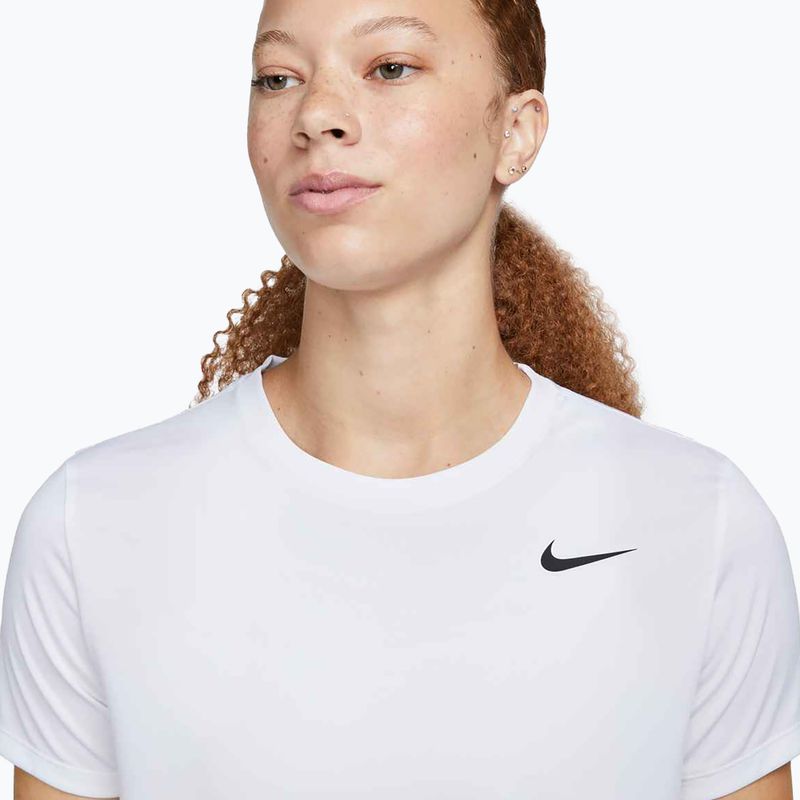 Moteriški treniruočių marškinėliai Nike Dri-Fit white/black 4