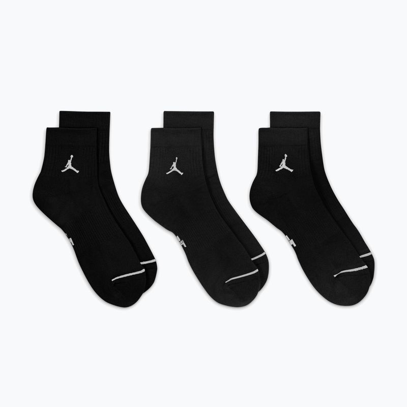 Kojinės Jordan Everyday Ankle 3 pairs black/white 6