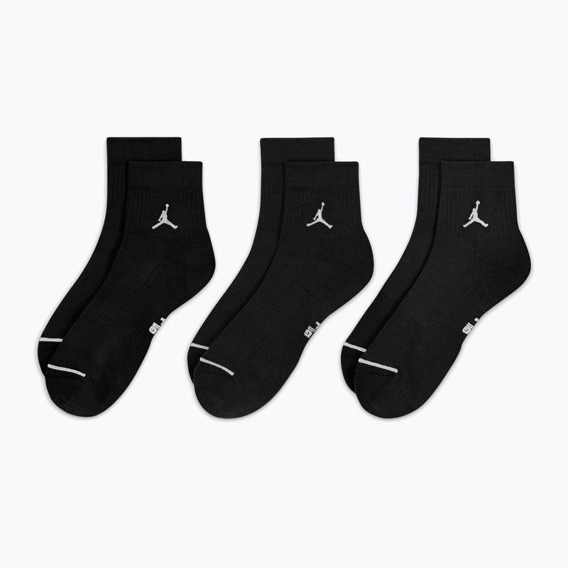 Kojinės Jordan Everyday Ankle 3 pairs black/white 7