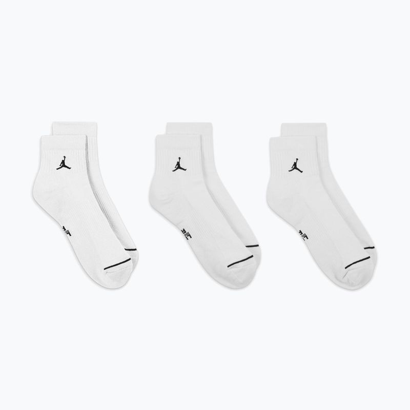 Kojinės Jordan Everyday Ankle 3 pairs white/black 6