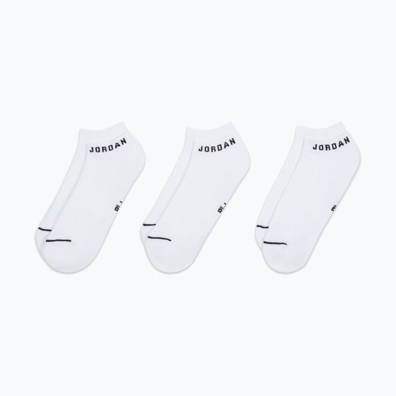 Kojinės Jordan Everyday No-Show 3 pairs white/black 7