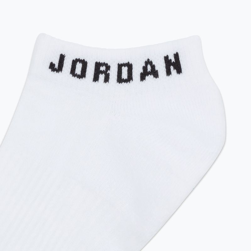 Kojinės Jordan Everyday No-Show 3 pairs white/black 9