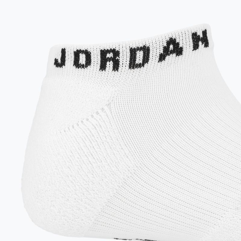 Kojinės Nike Jordan Everyday No-Show, 3 poros white/black 3