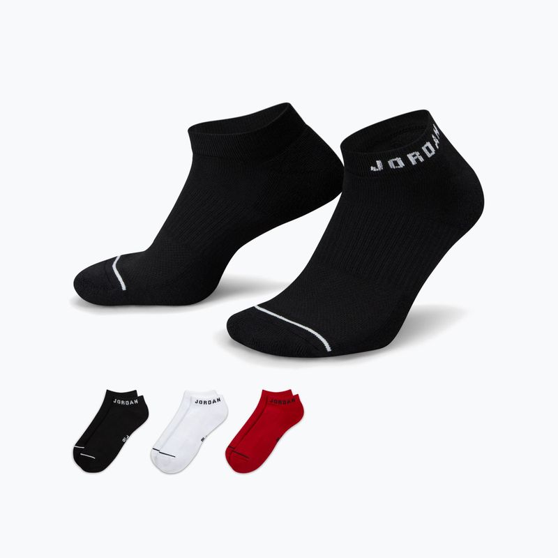 Kojinės Jordan Everyday No-Show 3 pairs multi-color 10