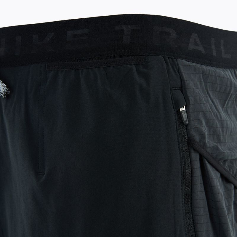 Vyriški bėgimo šortai Nike Trial Second Sunrise Dri-Fit black/dark smoke grey/white 5