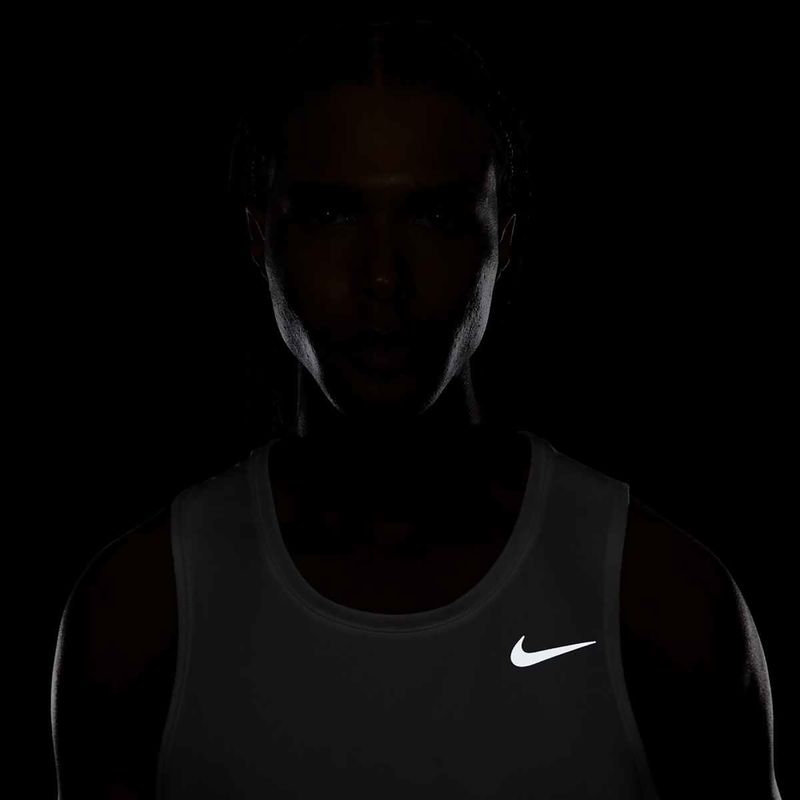 Vyriški bėgimo marškinėliai Nike Dri-Fit Miler white 6