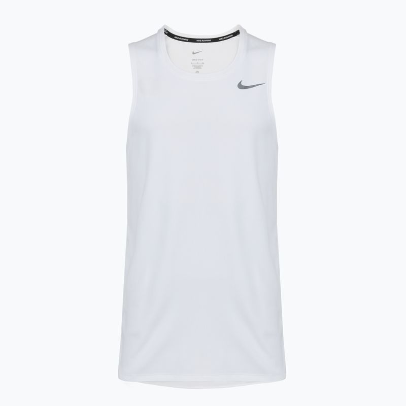 Vyriški bėgimo marškinėliai Nike Dri-Fit Miler white 7