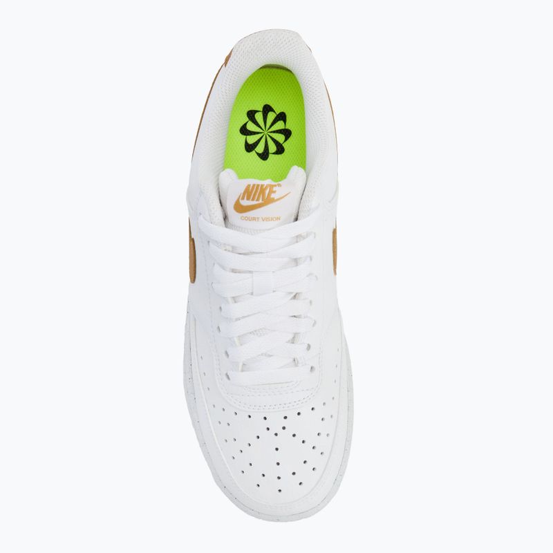 Moteriški batai Nike Court Vision Low Next Nature white/metallic gold 5