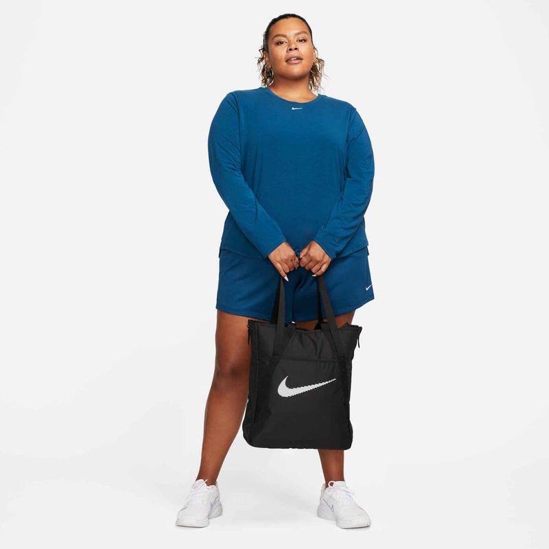 Moteriškas treniruočių krepšys Nike Gym 28 l juodas/juodas/baltas 9