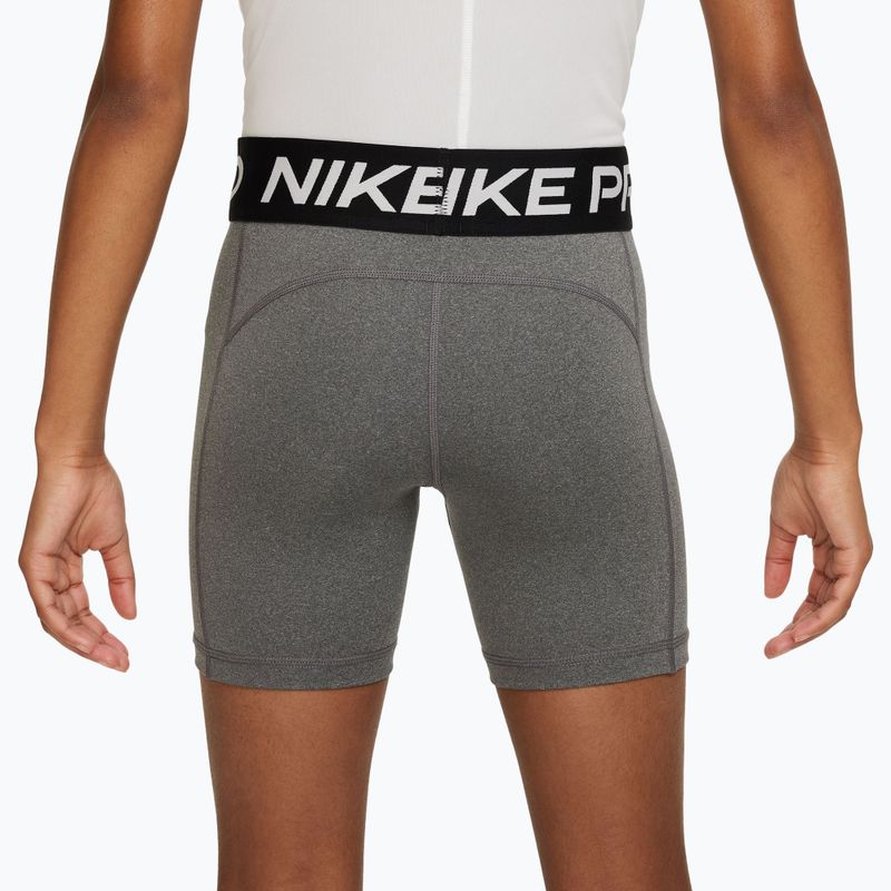 Vaikiški šortai Nike Pro Dri-Fit 5" carbon heather/white 4