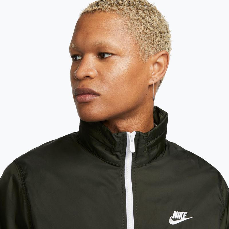 Vyriškas treninginis kostiumas Nike Sportswear Club Lined Woven sequoia/white 4